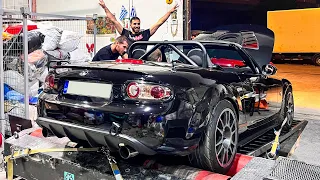 8600rpm, 195 WHP!!! MX5 NC 2.0 DYNO pull. Remap and road testing. 🔊🔊🔊