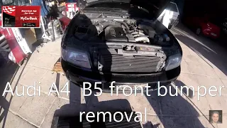 Audi Α4  B5  1994–2001  front bumper removal