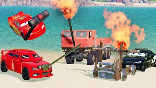 Episode 21 - PIXAR CARS - End Game: Part 2 - Red Ninja Team VS McQueen and Mack Team in BeamNG.drive