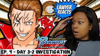 Real Lawyer Reacts to Phoenix Wright: Ace Attorney JFA Ep 4 Day 3-2 Invest. - Farewell, My Turnabout