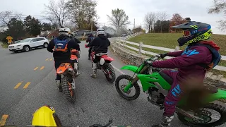 Pennsylvania farm/road dirt bike ride - Coatesville PA