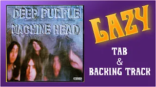 LAZY (Deep Purple) Guitar BACKING TRACK & TAB