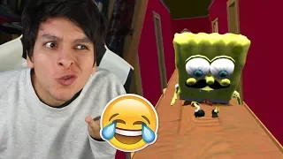 BOB ESPONJA ES NUESTRO VECINO LOCO !! WTF - Bob Esponja Neighbor | DeGoBooM