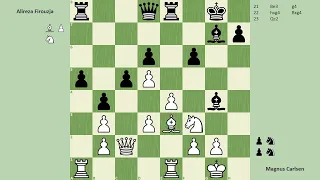 Magnus Carlsen vs Alireza Firouzja - Game 3 - Julius Baer Generation Cup 2023