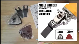 How to Convert Angle Grinder to Oscillating Multi Tools using Adapter