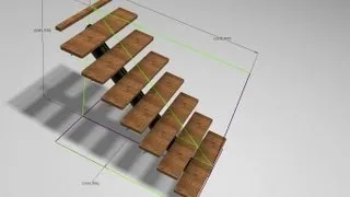 Autodesk Inventor - Flexible Staircase Skeleton Modeling