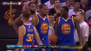 Lebron James & Kevin Durant Arguing GAME 4 FINALS 2017 | Cavs & Warriors