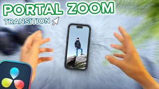 Super SMOOTH Portal Zoom Effect Transition Davinci Resolve Tutorial