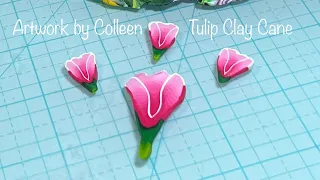 Creating a basic tulip clay cane @ArtworkByColleen