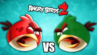 ЗЛЫЕ ПТИЦЫ против ПТИЦ - БИТВА КЛАНОВ! Мультяшная игра про Злых Птичек / Angry Birds 2