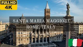 Santa Maria Maggiore church in Rome, Italy 2023 (4K walking tour)