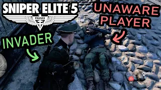 TRACKING & HUNTING PLAYERS IN SNIPER ELITE 5 | AXIS INVASION MODE