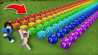 100 VS 100 LUCKYBLOCK DANIVAL A MINECRAFTBAN!