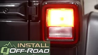 2018-2020 Jeep Wrangler JL Taillight And Rear Turn Signal Bulb LED Red Pair Installation