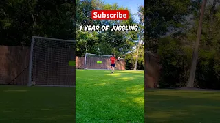 1 Day Of Juggling To 5 Years Of Juggling #yt #messi #soccer #football #foryou #fyp#tiktok#funny