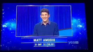 Jeopardy, intro - Matt Amodio DAY 32 (9/30/21)