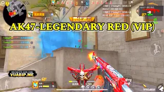 CF Mobile | AK47-Legendary Red (VIP) Chỉ Còn 2 Máu Mà Sốc 3 Thằng Luôn Quá Phê Haha | Tường CT