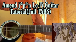 Amend - j^p^n // Guitar Tutorial With TABS(Full Lesson)