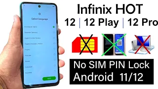 Infinix HOT 12 /12 Play /12 Pro || Android 11.12 FRP BYPASS | "NO SIM PIN LOCK" (without pc) 2024