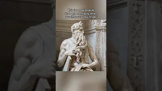 The tiny muscle on Michelangelo’s statue of Moses