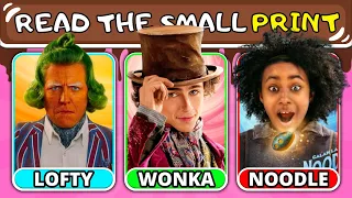 Guess Who Said It... Wonka Movie Quiz! 🍫🎩🎫