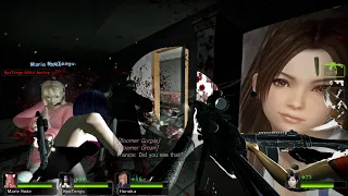 Dead or Alive: Left 4 Dead Escaping Tokyo #9 (Honoka, Marie Rose, Kokoro, Nyotengu)