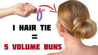 5 Express Volume Buns For Thin Hair | Short , Medium , Long Hair | 2022