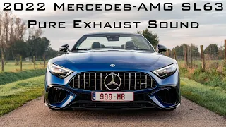 2022 Mercedes-AMG SL63 4Matic+: Pure V8 Exhaust Sound