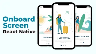 🔴 Onboarding  Screen - Travel App UI (React Native) - Speed Code  | DeCode