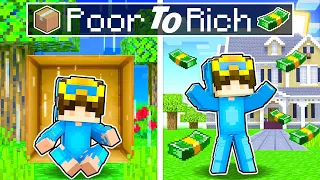 Going from POOR To RICH In Minecraft!