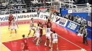 Real Madrid - Olympiakos. Final Four Zaragoza 1995. Final Copa de Europa