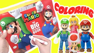 The Super Mario Bros Movie Coloring Book with Luigi, Princess Peach, Toad