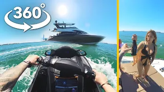 360 VR | Jetski and Yacht