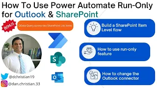How To Use Power Automate Run-Only for Outlook & SharePoint