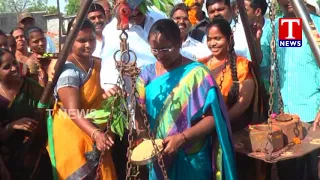 MLA Bodiga Shobha Launches Crop Purchase Centers At Karimnagar Dist | T News live Telugu