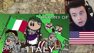 American Reacts The Animated History of Italy