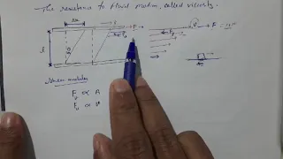 Viscosity and Viscous Force class 11th