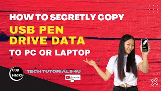 How to Auto-Copy USB Files to Laptop or PC | Auto-Copy USB Files silently without notifying USB Hack