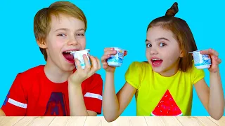 Fingers Family Kid Song Colorful Yogurt by Nick and Poli | 동요와 아이 노래 | 어린이 교육