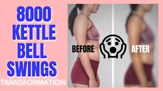 8000 Kettle bell swings CHALLENGE | 30 Day Transformation | #Fitness vlog