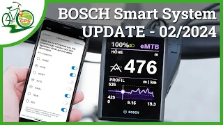 Bosch eBike 🚴 UPDATE smart System 02-2024 🆕 Fahrmodi ✔ Dynamische Anzeige ✔