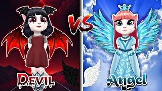 DEVIL Angela 😈 Vs ANGEL Angela 😇 My Talking Angela 2 New Reincarnation 💟