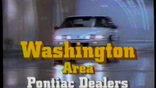 1989 Pontiac Grand Prix "DC Area Dealers" TV Commercial