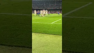 😨 What a goal that could’ve been by Memphis Depay | via TikTok @fcbarcelona