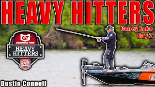 This Lake has GIANT BASS... but they are smart. - MLF Heavy Hitters- Caney Lake - Day 2