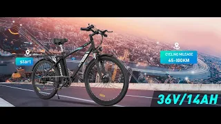HITWAY Electric Bike for Adults, 26" Ebike with 250W Motor, E Bicycle with 36V  Removable Battery