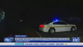 10-year-old boy shot in the face in Sampson County