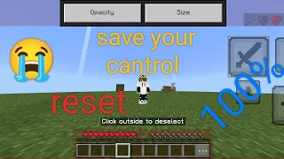 How to solve Minecraft Custom control reset problem??100% working trick😊