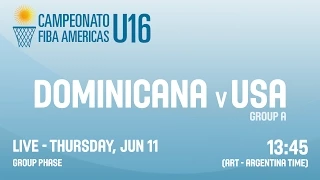Dominican Republic v USA - Group A - 2015 FIBA Americas U16 Championship