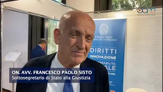 On. Avv. Francesco Paolo Sisto - Congresso Nazionale Forense 2022